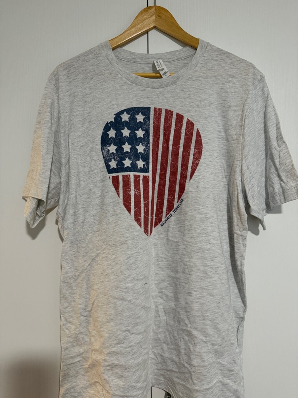 Nashville Tennessee Graphic Tee XL USA Guitar Pick Shirt Unisex Vintage Style